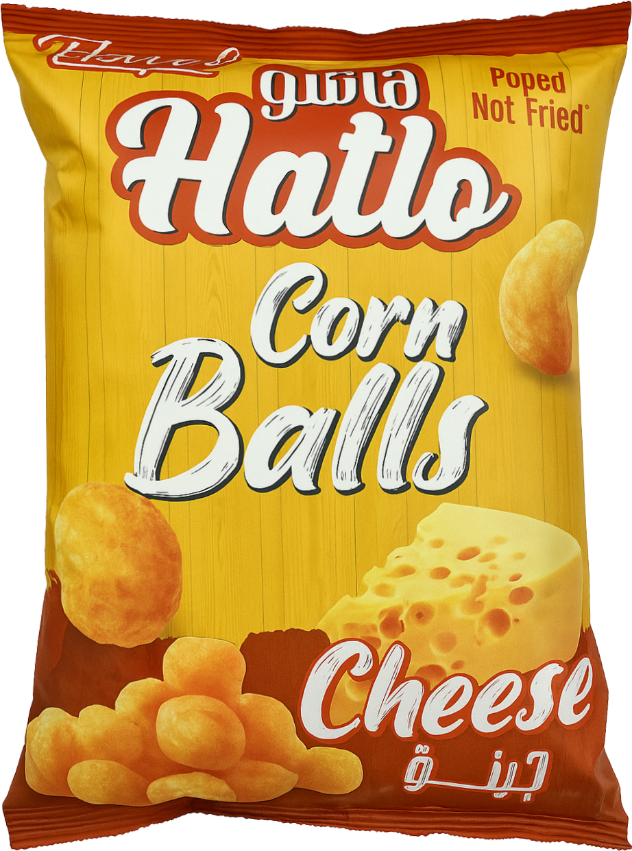 Hatlo Corn Balls Cheese 60g
