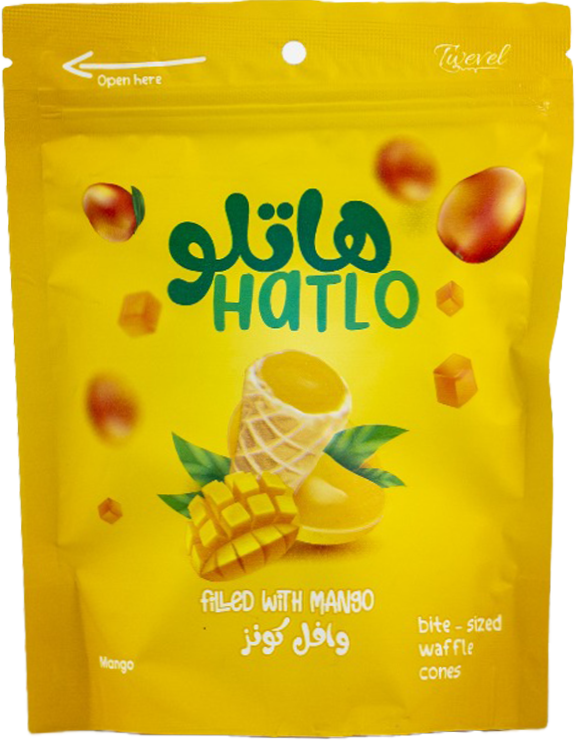 Hatlo Waffle Cone Mango 100g