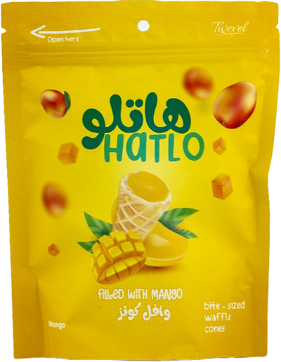 Hatlo Waffle Cone Mango 100g