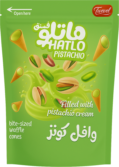 Hatlo Waffle Cone Pistachio 100g