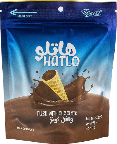 Hatlo Waffle Cone Chocolate 100g