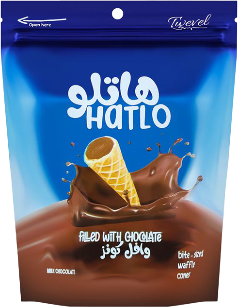 هاتلو وافل كون شوكولاتة 1 كجم