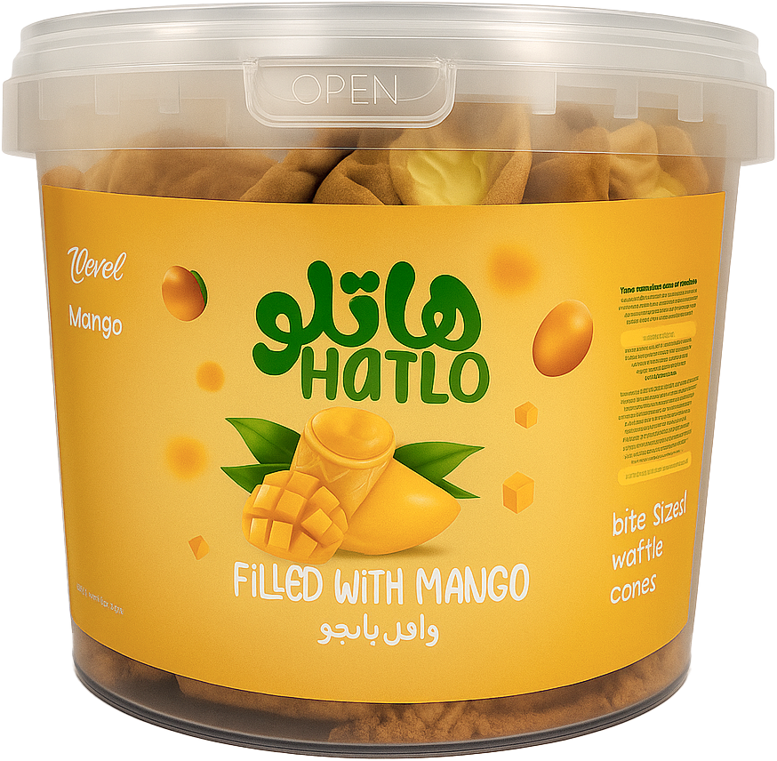 Hatlo Waffle Cone Mango 1kg