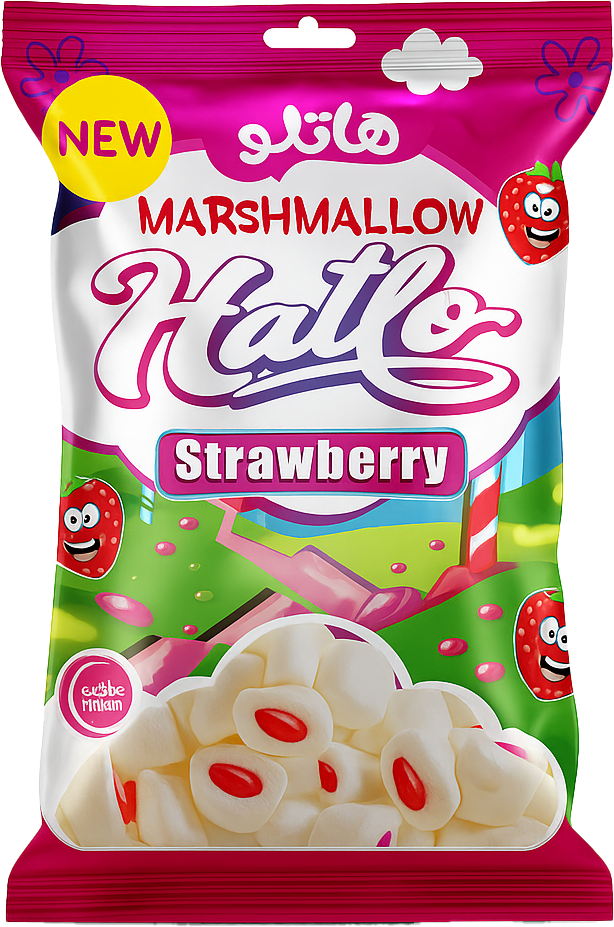 Hatlo Mini Marshmallow Strawberry x 24 Bags